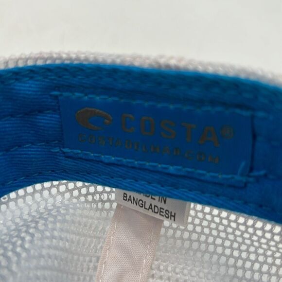 Costa blue white mesh back men hat - Picture 6 of 8